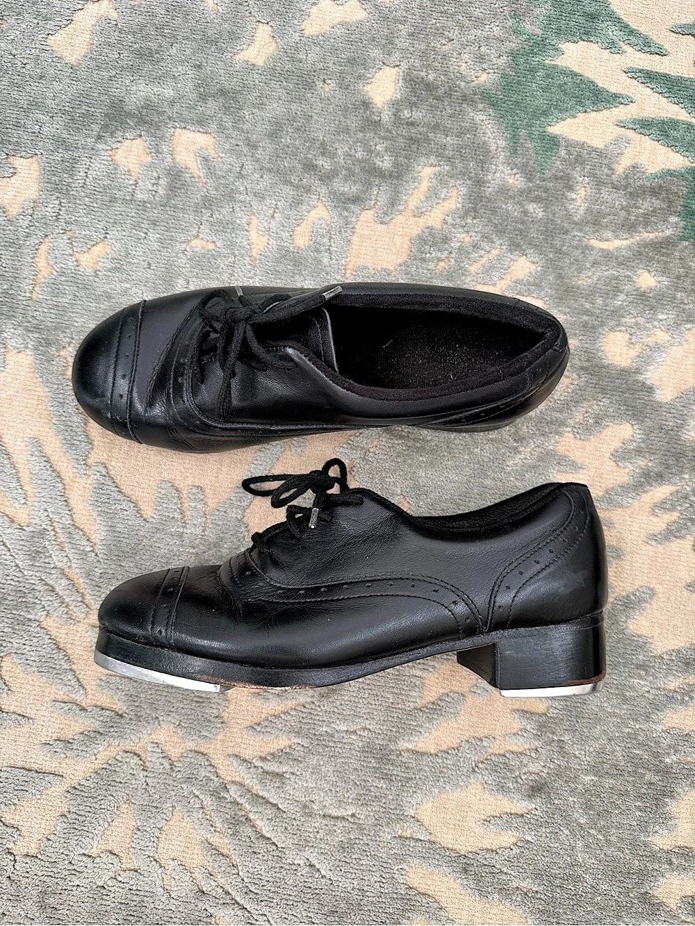 Bloch Respect Tap Shoe Black Leather Oxfords Size US 6